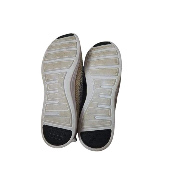 Cole Haan canvas Espadrille slip on women's shoes size 8 blue white‎ stripes - Picture 7 of 8